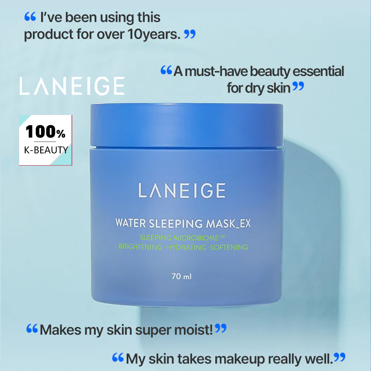 Luxury Skincare Fridge - قناع النوم المائي من لانيج 70